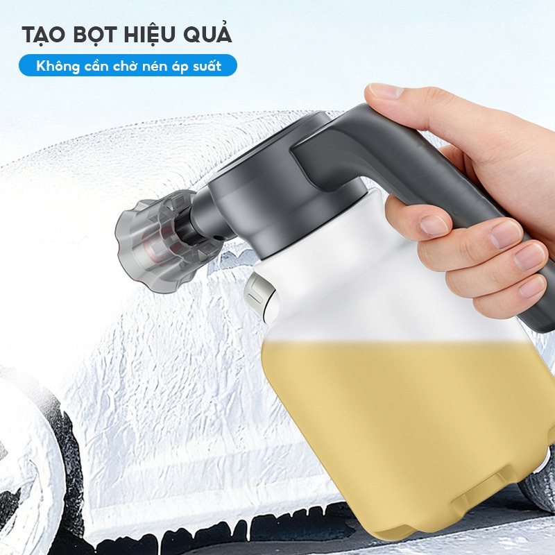 Bình xịt phun bọt cầm tay tự động 2L,máy phun bọt tuyết rửa xe,tưới cây, phun xịt đa năng dễ sử dụng