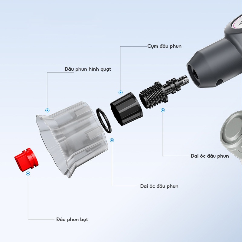Bình xịt phun bọt cầm tay tự động 2L,máy phun bọt tuyết rửa xe,tưới cây, phun xịt đa năng dễ sử dụng