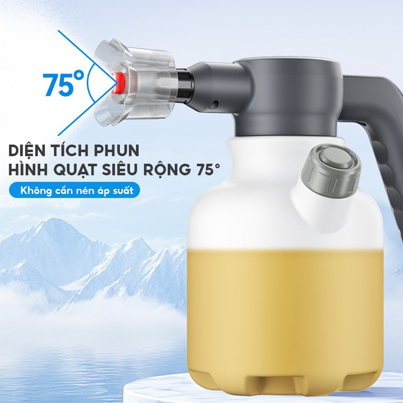 Bình xịt phun bọt cầm tay tự động 2L,máy phun bọt tuyết rửa xe,tưới cây, phun xịt đa năng dễ sử dụng
