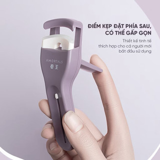 [Amortals] Kẹp Bấm Mi Amortals Thép Không Gỉ, Giữ Nếp Tốt, Giúp Mi Cong Vút, Thiết Kế Thoải Mái Dễ Dùng, Mút Đệm Dày