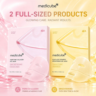 Mặt Nạ Thạch MEDICUBE PDRN Pink Collagen(hộp 4 miếng)/ Kojic Acid Turmeric Brightening Gel Mask