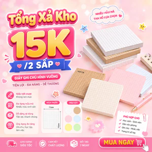 Giấy ghi chú hình vuông MOCHI giấy note giấy ghi chú 80 trang kiểu dáng đơn giản tiện dụng