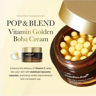 Làm sáng tông màu da và làm mờ các vết thâm Medicube Deep Vita C Capsule Cream 55g