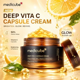 Làm sáng tông màu da và làm mờ các vết thâm Medicube Deep Vita C Capsule Cream 55g