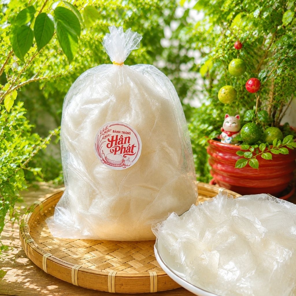 Bánh tráng rìa ủ bơ 1kg hân phát HCM bánh tráng phơi sương ủ bơ
