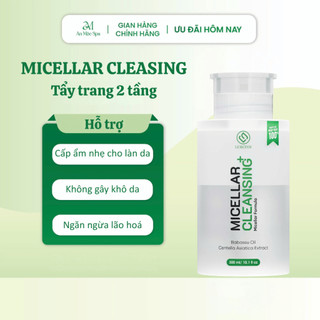 Nước Tẩy Trang Lurcinn 2 Tầng Micellar Cleansing 300g, Không Gây Tình Trạng Khô Da, Hỗ Trợ Làm Sạch
