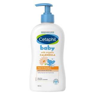 Sữa Tắm Gội Dưỡng Ẩm Dịu nhẹ – Cho bé da dễ chàm – Cetaphil Baby Wash & Shampoo 2in1 400ml