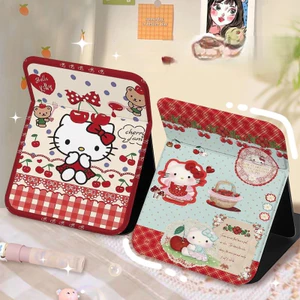 Gương Gấp Gọn Hello Kitty Để Bàn, Cầm Tay, Bỏ Túi Bọc Da PU Cao Cấp MUN STORE GUONGKITTY29
