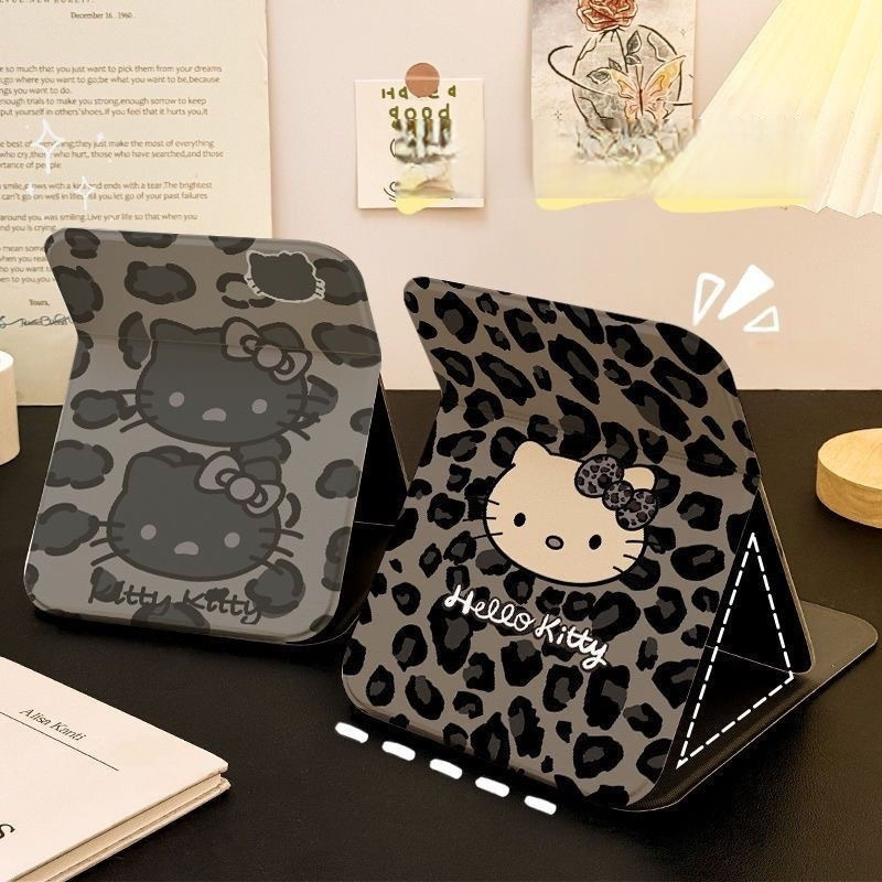 Gương Gấp Gọn Hello Kitty Để Bàn, Cầm Tay, Bỏ Túi Bọc Da PU Cao Cấp MUN STORE GUONGKITTY29