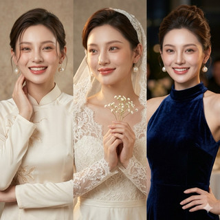 [ DAISYN ] N953 Bông tai nữ hạt ngọc trai nhân tạo nhiều kích thước xinh xắn cho nữ