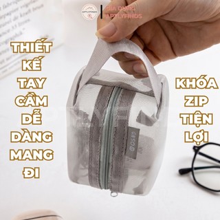 Bộ 6 Túi Đựng Đồ Du Lịch Lưới Mesh APTLYFINDS Túi Đựng Phụ Kiện Cao Cấp, Tiện Lợi, Bền Bỉ Khô Thoáng