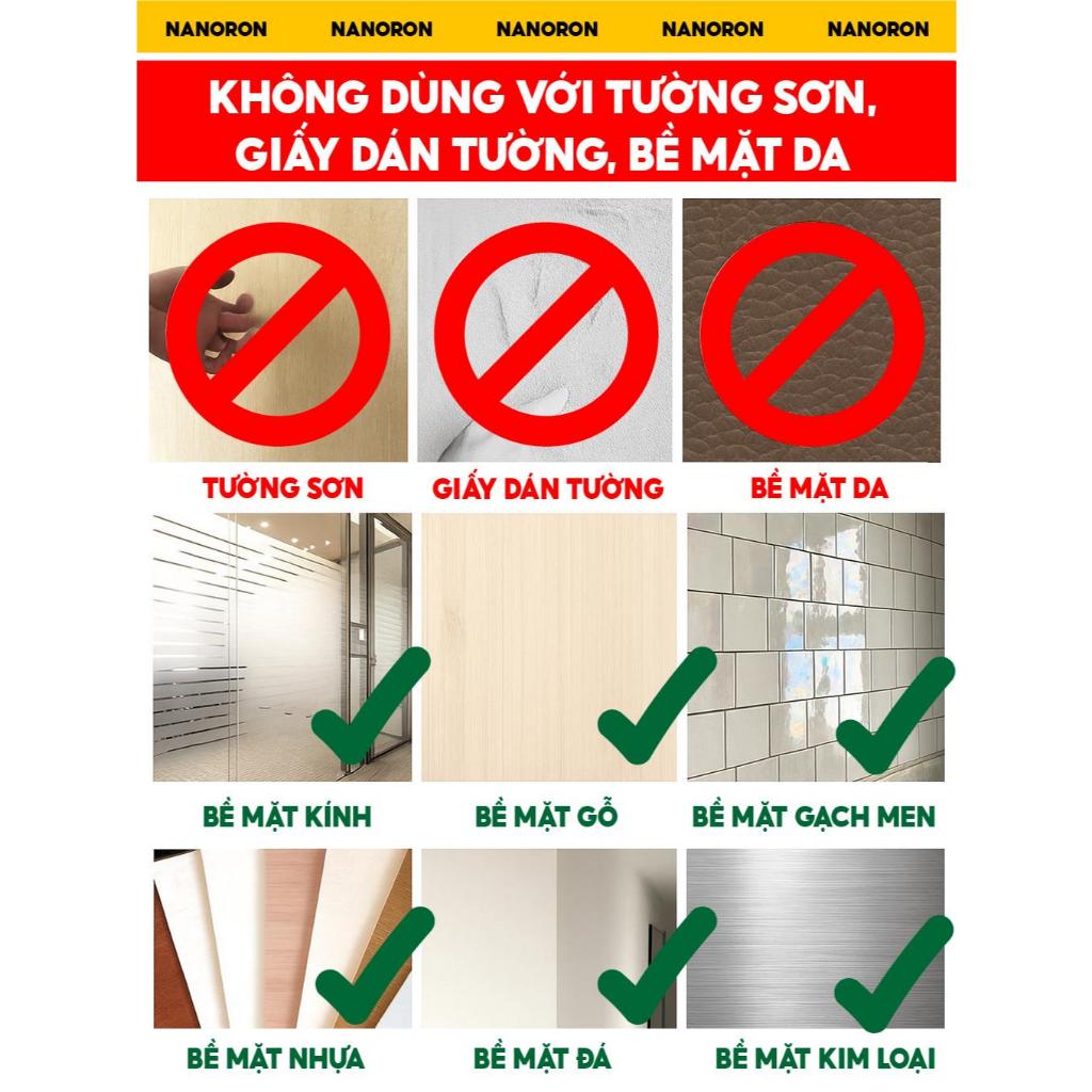 Băng keo nano lưới siêu dính bản 3cm NANORON Băng keo 2 mặt nano trong suốt dính đồ vật