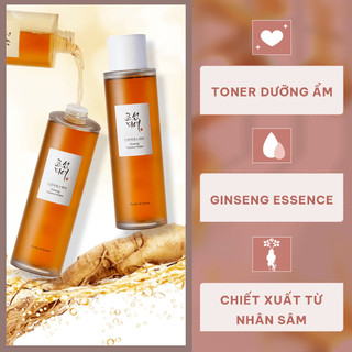 Toner nhân sâm cấp ẩm Beauty Of Joseon Ginseng Essence Water 150ml / Green Plum Refreshing Toner: AHA + BHA 150 ml