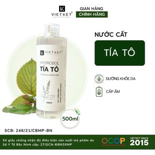 100ml Nước cất tía tô - xịt dưỡng da tía tô Vietket- Cấp nước, dưỡng da khoẻ, tự nhiên, nguyên chất