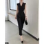 Jumpsuit cổ vest kèm belt 2 màu A981