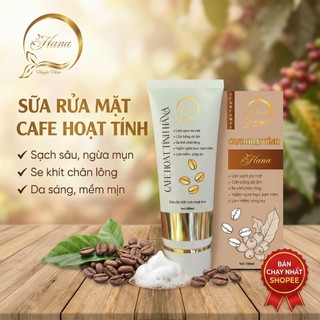 SỮA RỬA MẶT CAFE THAN HOẠT TÍNH HUYỀN HANA 180ML