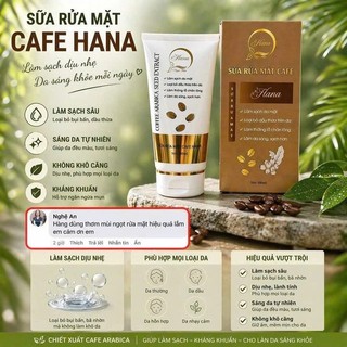 SỮA RỬA MẶT CAFE THAN HOẠT TÍNH HUYỀN HANA 180ML