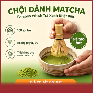 Chổi đánh matcha Nhật Bản Trà Matcha Whisk (Chasen) Trà muỗng muỗng (chashaku) Matcha trà mới