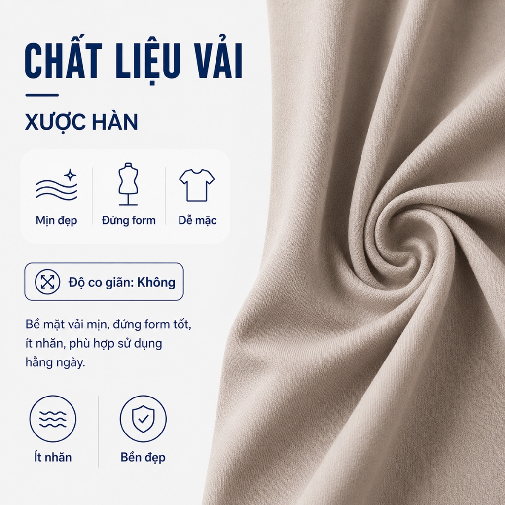 Quần Ống Suông Nữ 98cm GUMAC Quần Tây Công Sở Lưng Cao May Ly Chất Xược Hàn Cạp Cao Tôn Dáng LQF0714
