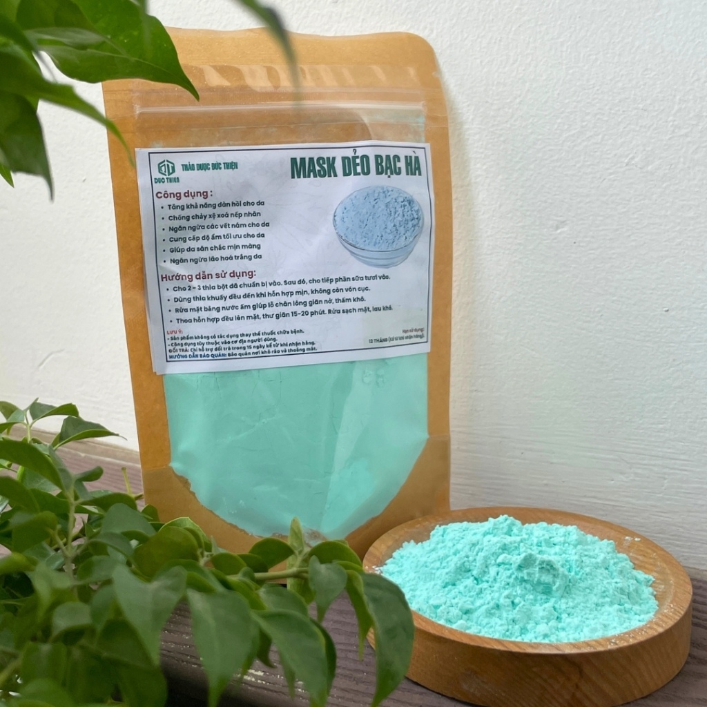 Mask Dẻo Bạc Hà Đức Thiện (Mịn, Sạch, Thơm) - Chăm Sóc Da, Dưỡng Trắng, Giảm Mụn, Trắng Mịn