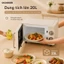 Lò vi sóng dung tích 20L Xiaomi Qcooker WB01B, Lò nướng đối lưu 700W phong cách cổ điển vintage núm vặn cơ