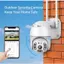 Camera V99AI HQ01 Năng Lượng Mặt Trời Ngoài Trời WiFi Camera Giám Sát 360 Độ 1080P Xem Đêm Có Màu