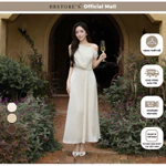 [DEAL XẢ KHO] BBSTORE'S Đầm tiệc lụa dài form đuôi cá trễ vai cổ xéo xếp nếp eo - DAG08B — ảnh 1