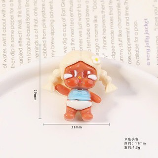 Set Charm Crybaby Mùa Hè Biển Xanh – Nàng Tiên Cá, Bé Lướt Sóng, Cô Bé Khóc Nhè Resin Trang Trí Dép Dễ Thương