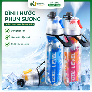 Bình Nước Phun Sương Làm Mát 500ml Bình Nước Thể Thao Cầm Tay Cho Pickleball, Tennis, Leo Núi, Chạy Bộ