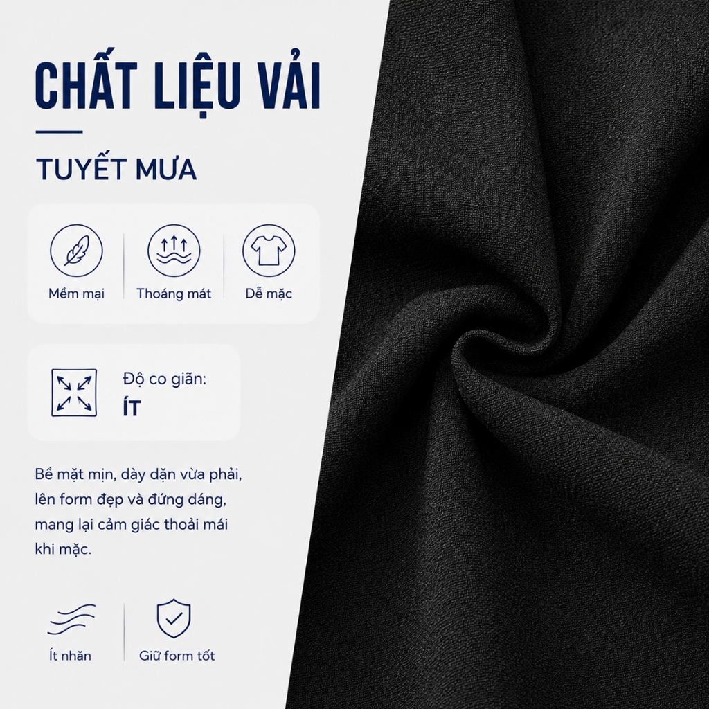 Quần Giả Váy Nữ GUMAC Quần Váy Công Sở Lưng Cao Vải Tuyết Mưa Xẻ Đắp Đính Nút Có Túi LSHF1201