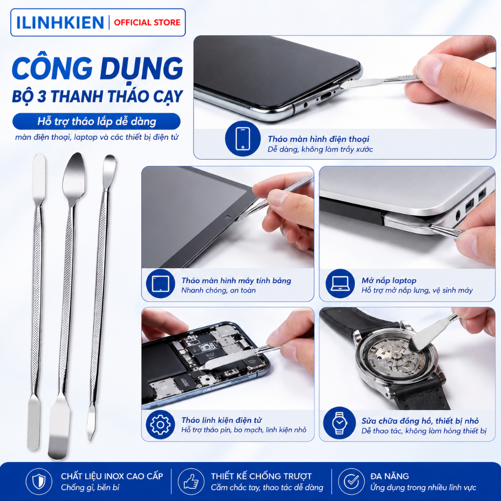 Bộ 3 thanh tháo màn hình Y-1502 siêu bền chất lượng cao ilinhkien