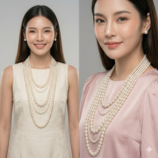 [ DAISYN ] [ N501 ] Choker, Dây Chuyền Cưới, Vòng Cổ Áo Cưới, Dây Chuyền Mang Áo Dài Dây Chuyền Ngọc Hạt Trai 5 Sợi.