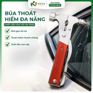 Búa Thoát Hiểm Ô Tô 7 Trong 1 Đa Năng Đập Kính Cắt Dây An Toàn Dụng Cụ Cứu Hộ Khẩn Cấp
