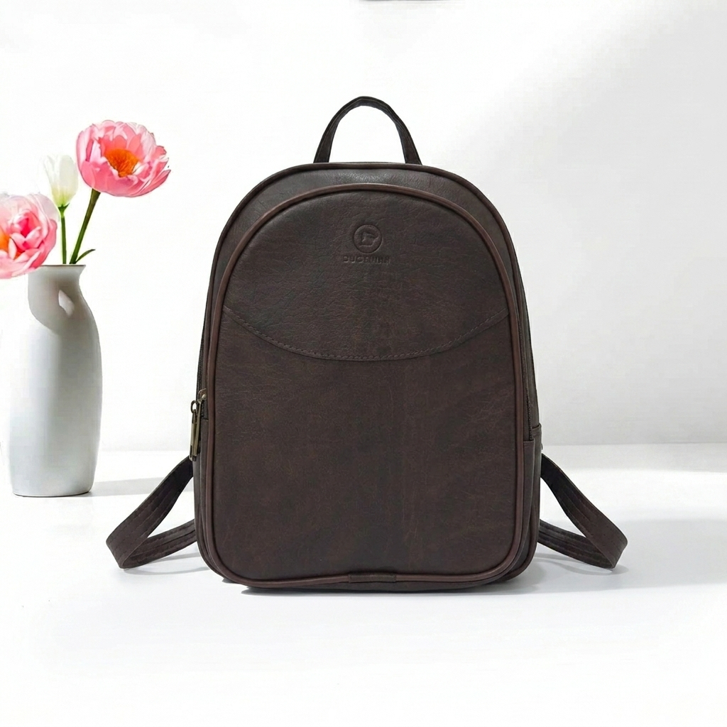 Balo Nữ Mini Da Mềm Cao Cấp, Balo Thời Trang Hàn Quốc Sang Trọng Đi Chơi Dạo Phố 26cm