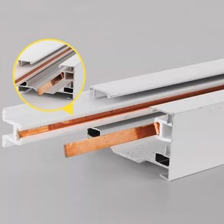 Phụ kiện đi kèm đèn ray: Thanh ray, đầu nối, đế chuyển đổi