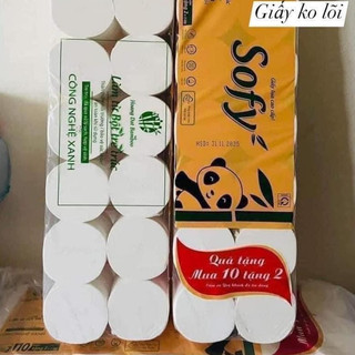 GIẤY VỆ SINH GẤU TRÚC SOFY 12 CUỘN 1.6KG – MỀM MỊN, THẤM HÚT TỐT, TẶNG GIẤY RÚT VÀ GIẤY ƯỚT home max vietnam