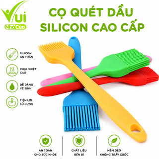 Chổi Quét Dầu, Ướp Gia Vị Silicon Chịu Nhiệt GD106 - Phới Dẹt Trộn Bột Đảo Thức Ăn Silicon