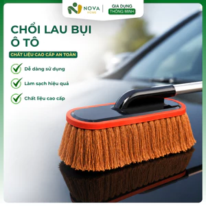 Cây Lau Xe Ô Tô Sợi Mềm Cao Cấp, Cán Kéo Dài Thu Gọn Tùy Ý Viền Silicone Chống Xước Sơn Tiện Lợi