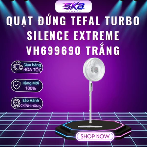 Quạt đứng Tefal Turbo Silence Extreme VH699690 Trắng - Bảo Hành Chính Hãng 12 tháng
