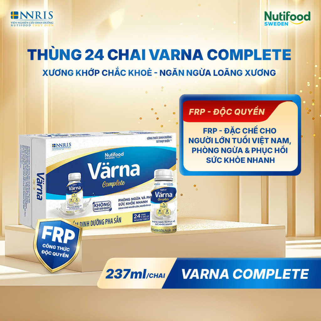 SBPS VARNA COMPLETE GIÚP XƯƠNG KHỚP CHẮC KHỎE, NGĂN NGỪA LOÃNG XƯƠNG, GIÚP PHỤC HỒI SỨC KHỎE  237ML