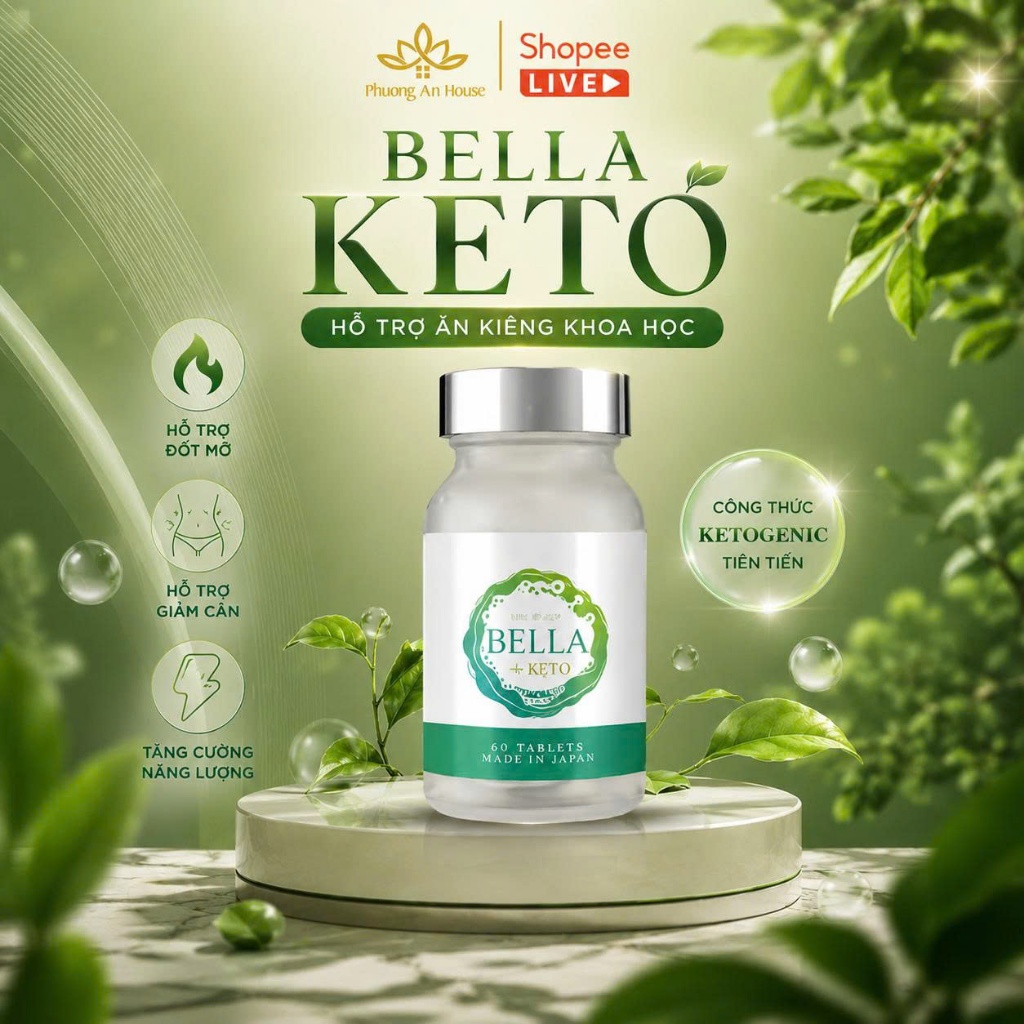 Viên Uống Thải Độc Bảo Vệ Sức Khỏe Bella the Keto