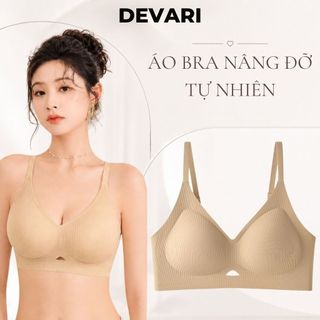 Áo ngực nữ su đúc cao cấp thoáng khí đệm dày nâng quả tạo khe lỗ thông hơi thoáng khí DEVARI A1289