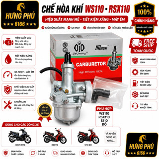 Chế hoà khí  bình xăng con ws110/rsx110 hộp đỏ