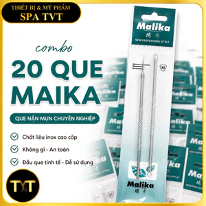 COMBO 10-20-50 QUE NẶN MỤN MALIKA (MAIKA) – QUE LẤY NHÂN MỤN INOX CHỐNG GỈ