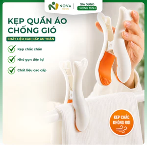 Kẹp Phơi Quần Áo Cỡ Lớn Hình Cá Voi Chống Gió Kẹp Siêu Chặt Nhựa ABS Bền Đẹp Đa Năng Gia Dụng