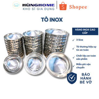 Tô inox cách nhiệt 2 lớp chống nóng size 14cm 16cm 18cm 20cm - Bát ăn cơm inox