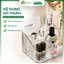 Kệ Đựng Mỹ Phẩm Họa Tiết Sóng Nước 4/5 Ngăn Gọn Gàng, Tiện Dụng Cho Bàn Trang Điểm Đa Năng Xinh