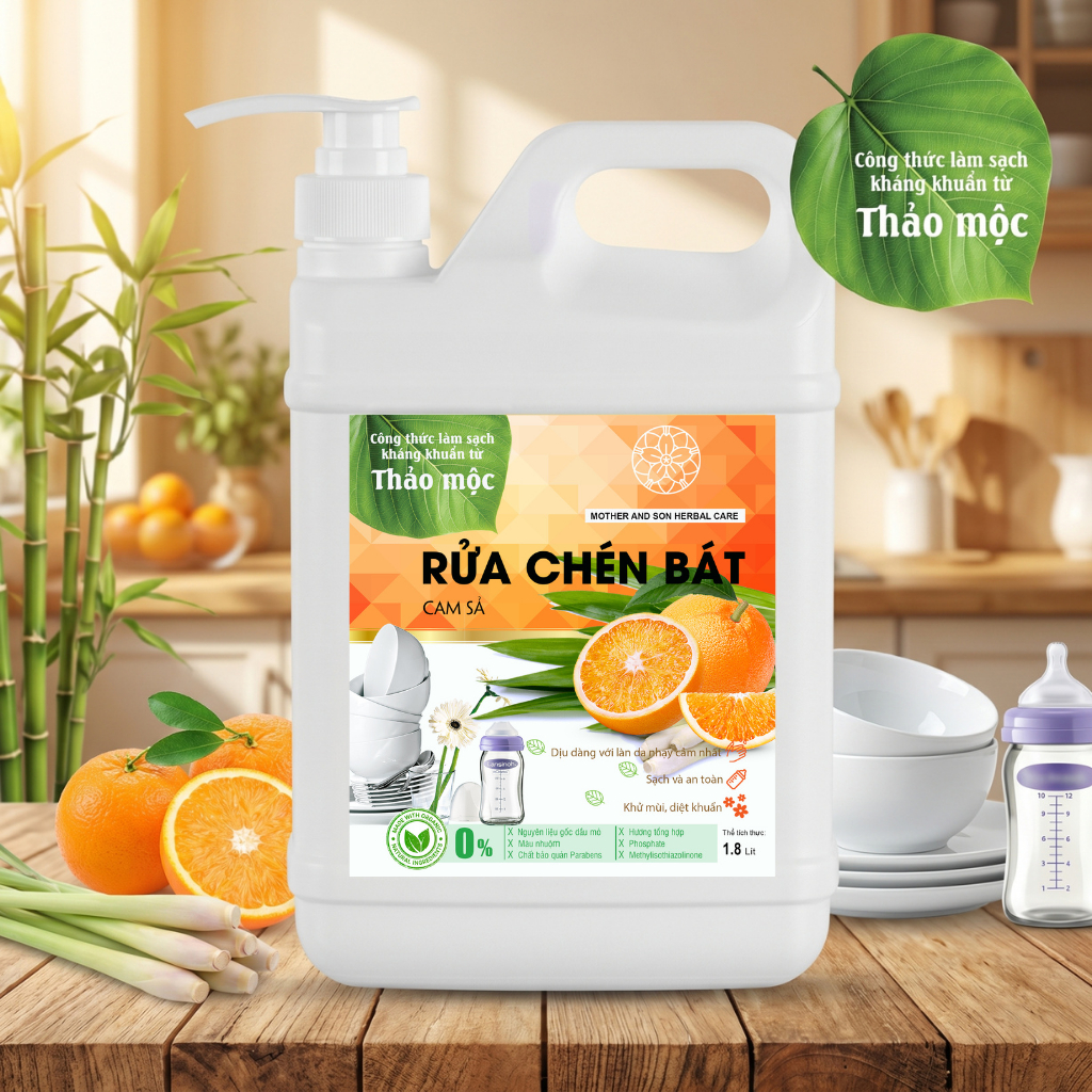 NƯỚC RỬA CHÉN BÁT HƯƠNG CAM SẢ