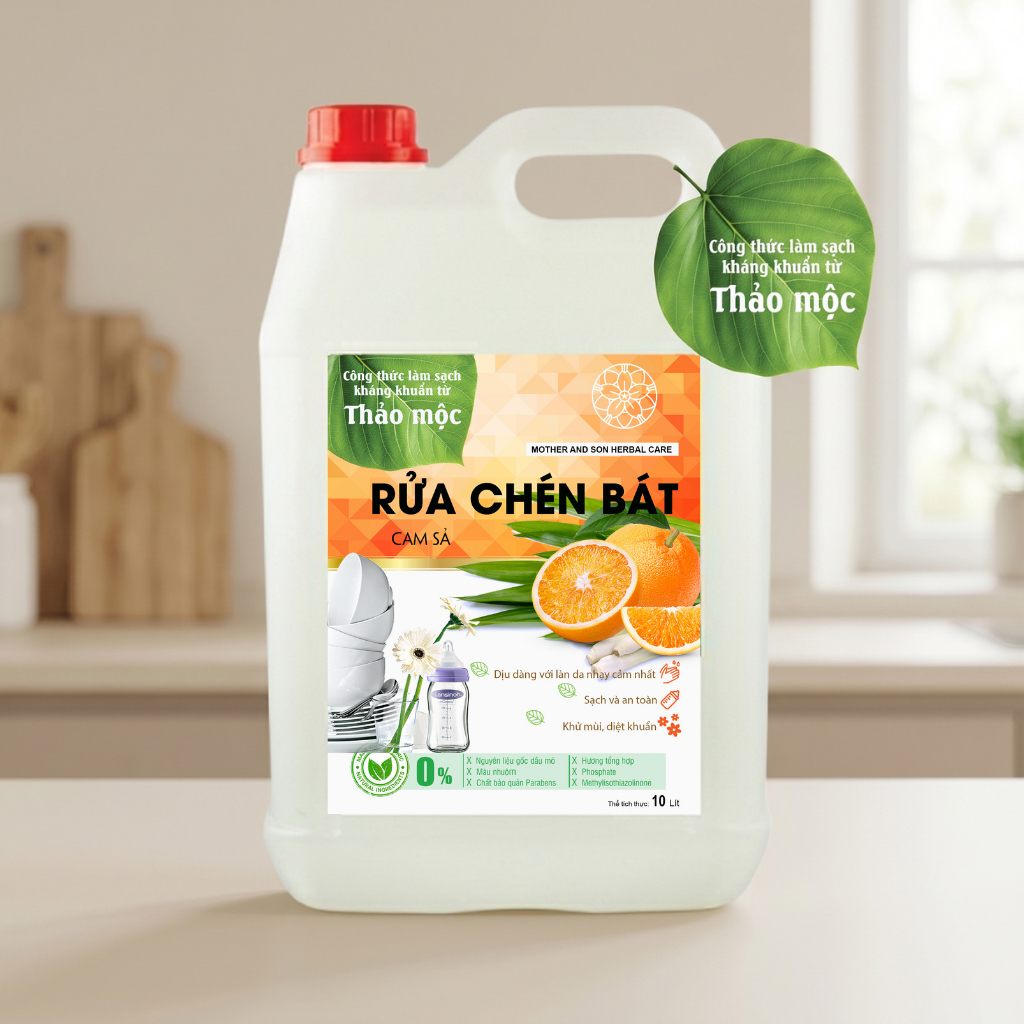 NƯỚC RỬA CHÉN BÁT HƯƠNG CAM SẢ