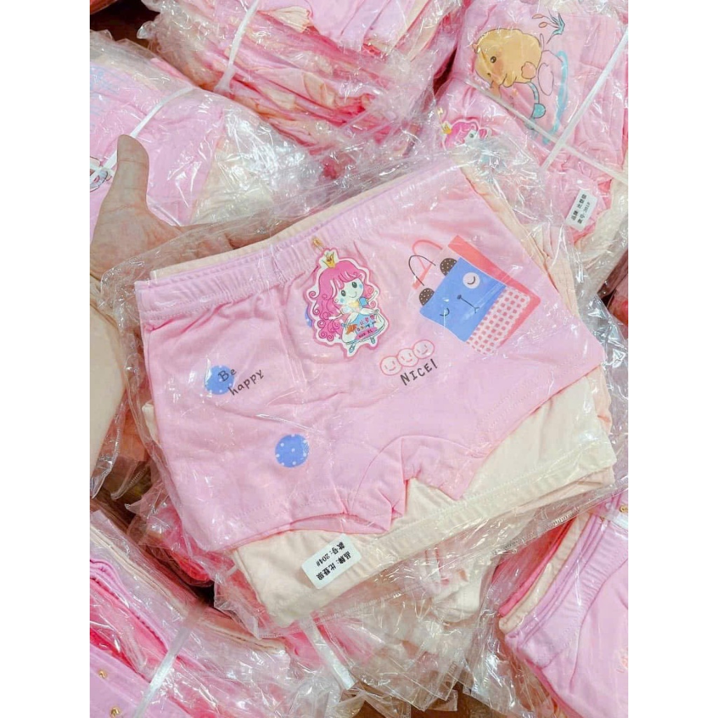 Combo 10 Quần Chip Bé Gái Quần Lót Quần Chip Đùi Chất Liệu Cotton Co Giãn 4 Chiều đủ size 8-32kg BR31